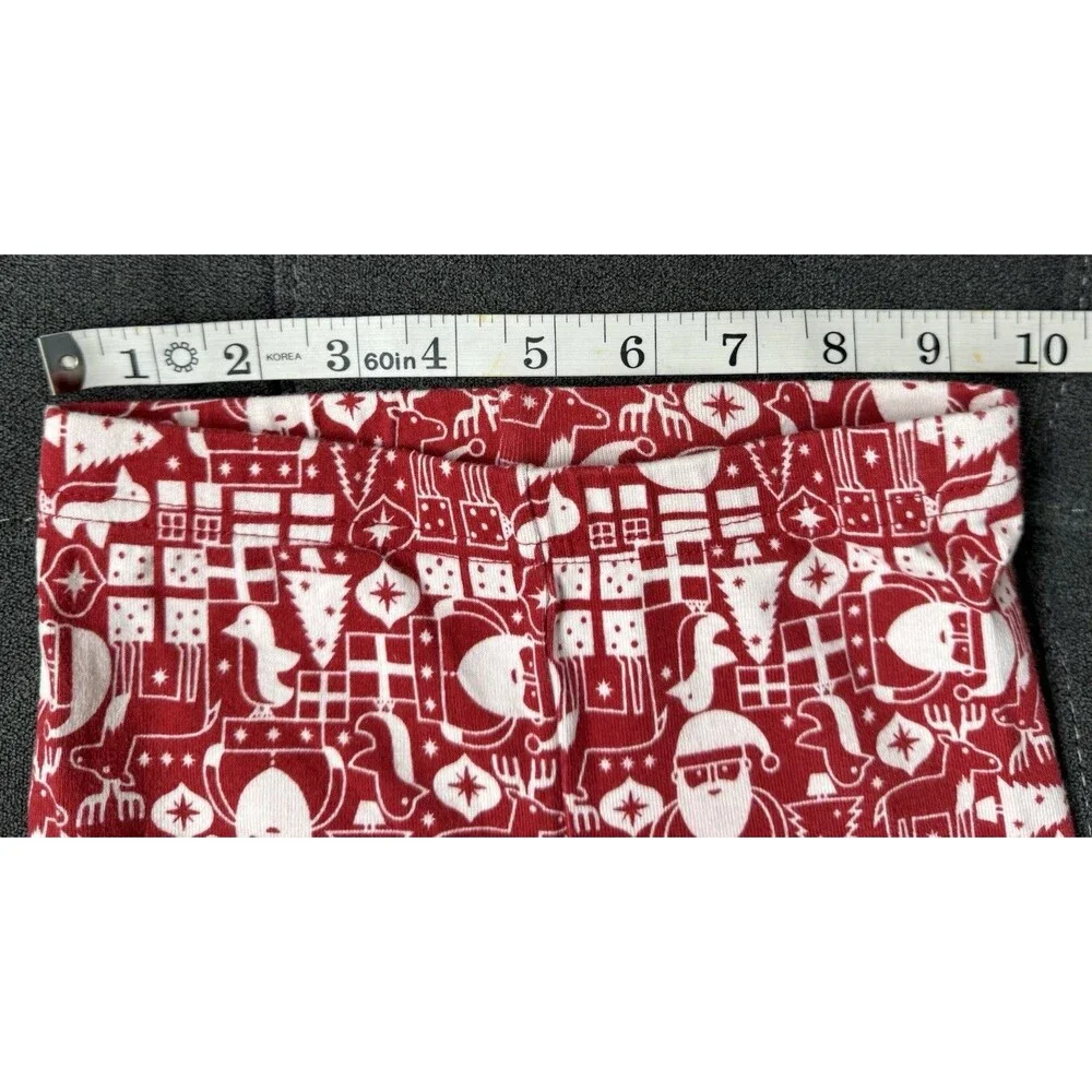Amazon Essentials 6/7 Unisex Christmas/Santa Pjs 100% Cotton Red/White